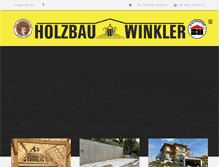 Tablet Screenshot of holzbau-winkler.at